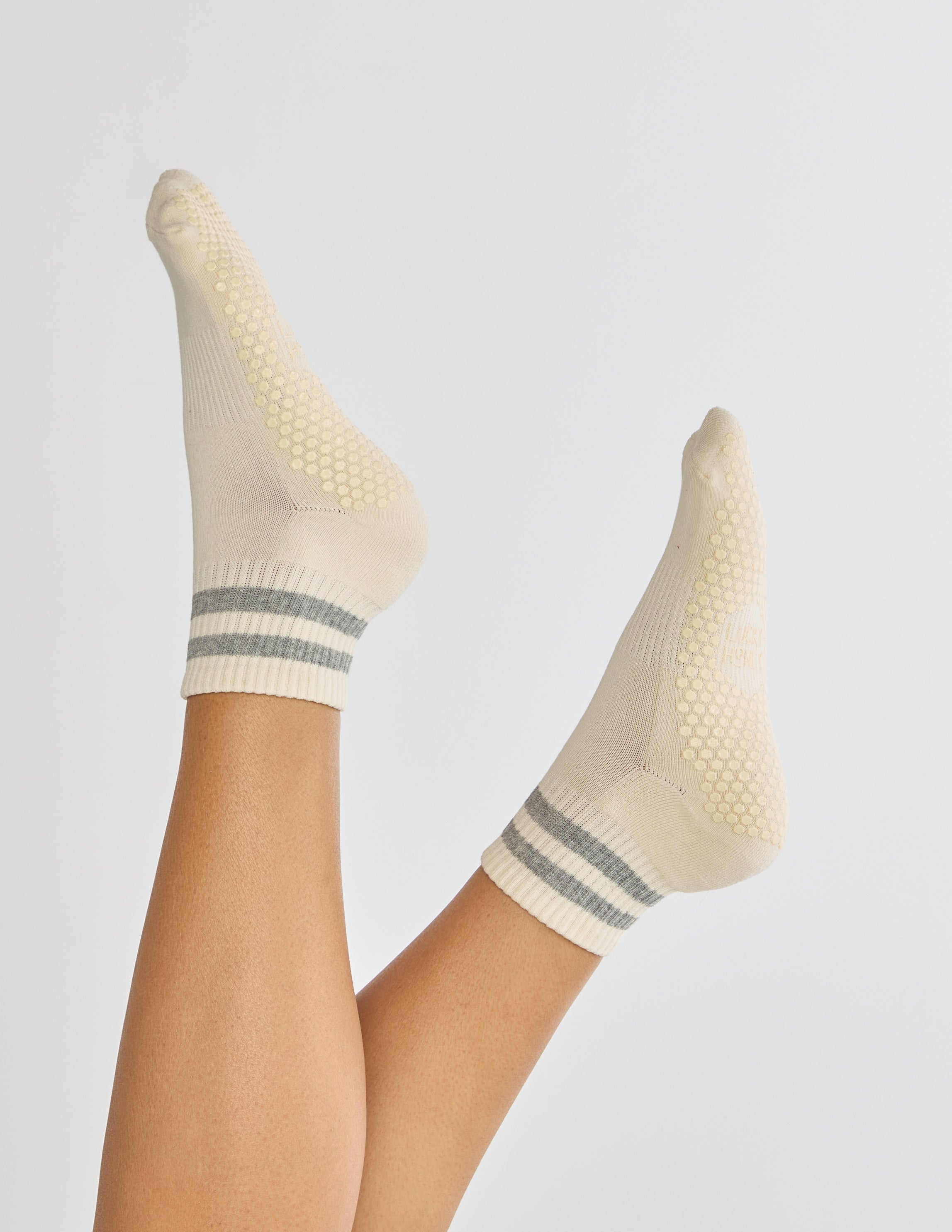 The Boyfriend Sock Off-White and Grey