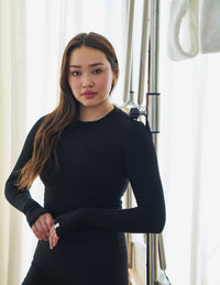 The Ribbed Long Sleeve Tee