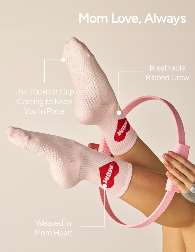The Mom Crew Grip Sock