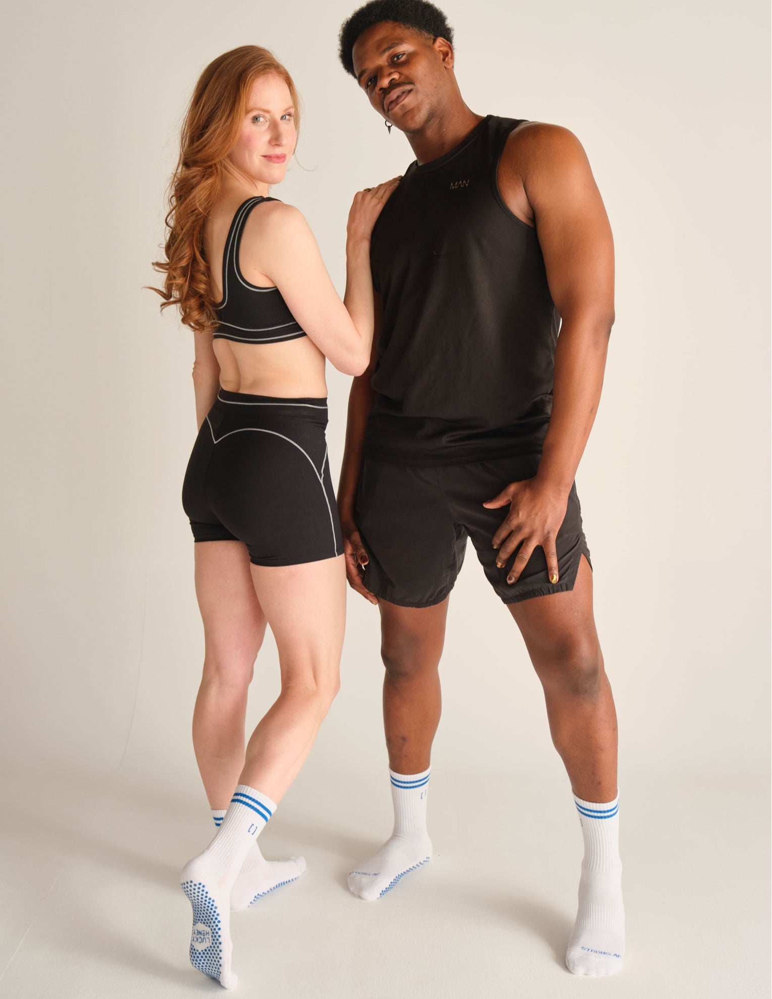 Crew Strong AF Grip Sock, Collab Lucky Honey Grip Socks