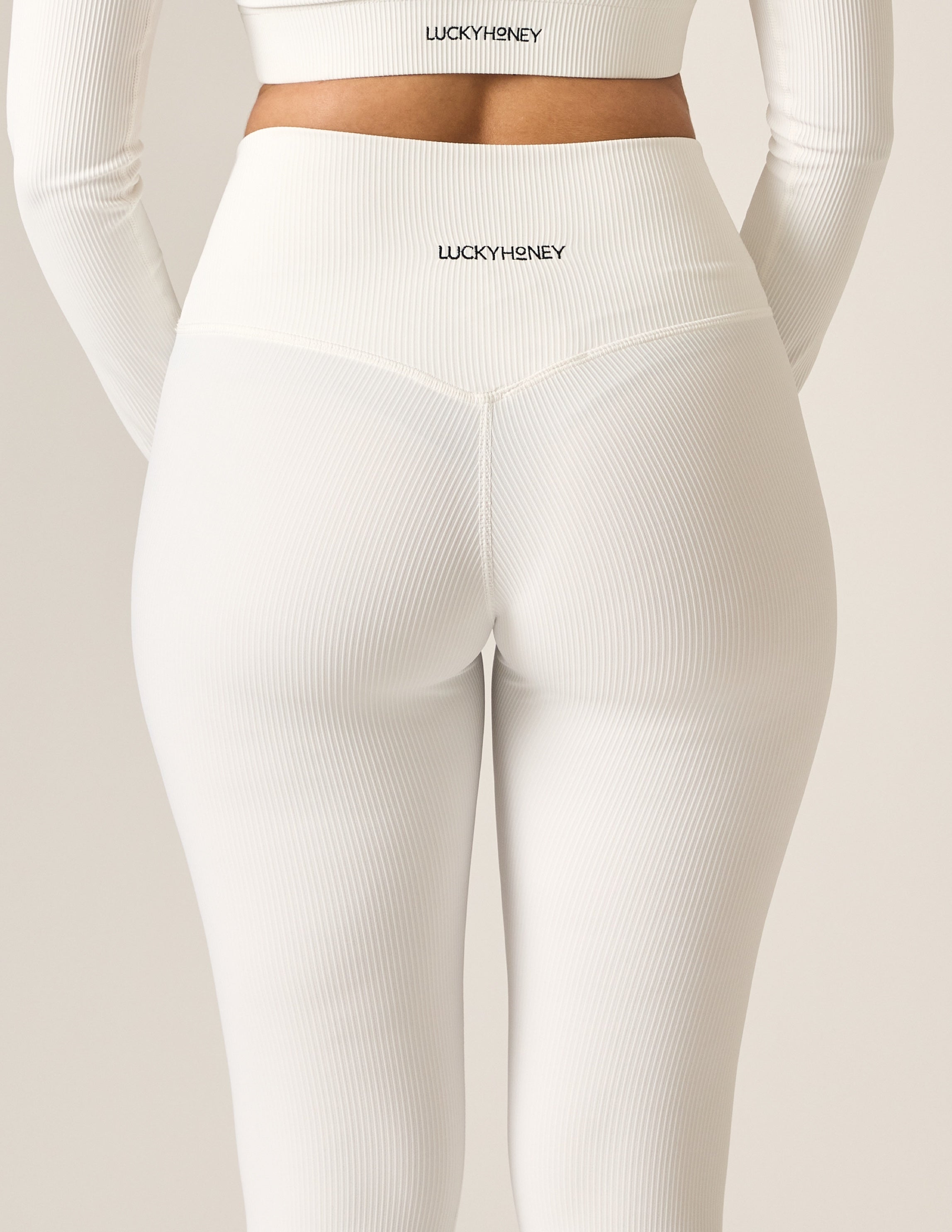 Gerippte Bewegungsleggings