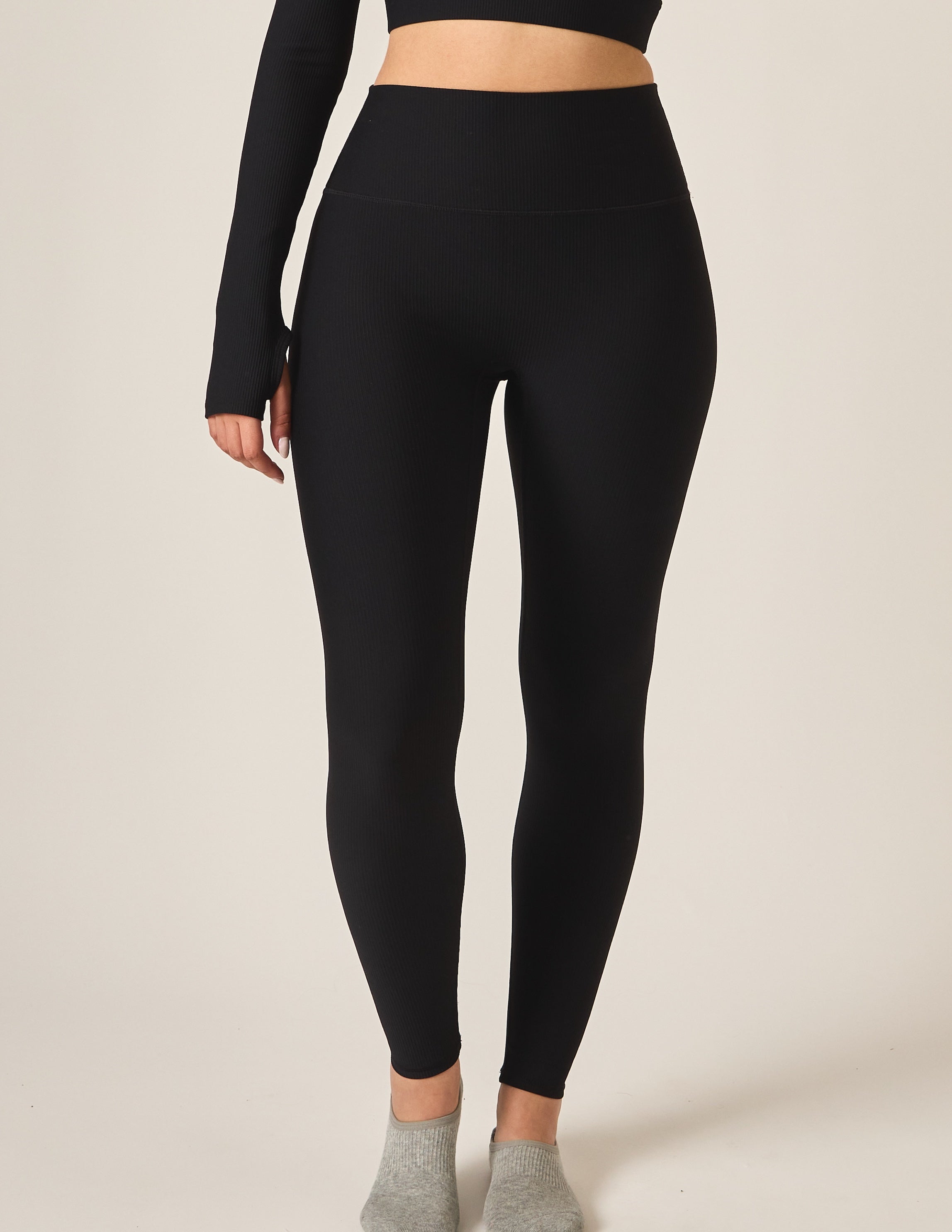 Gerippte Bewegungsleggings