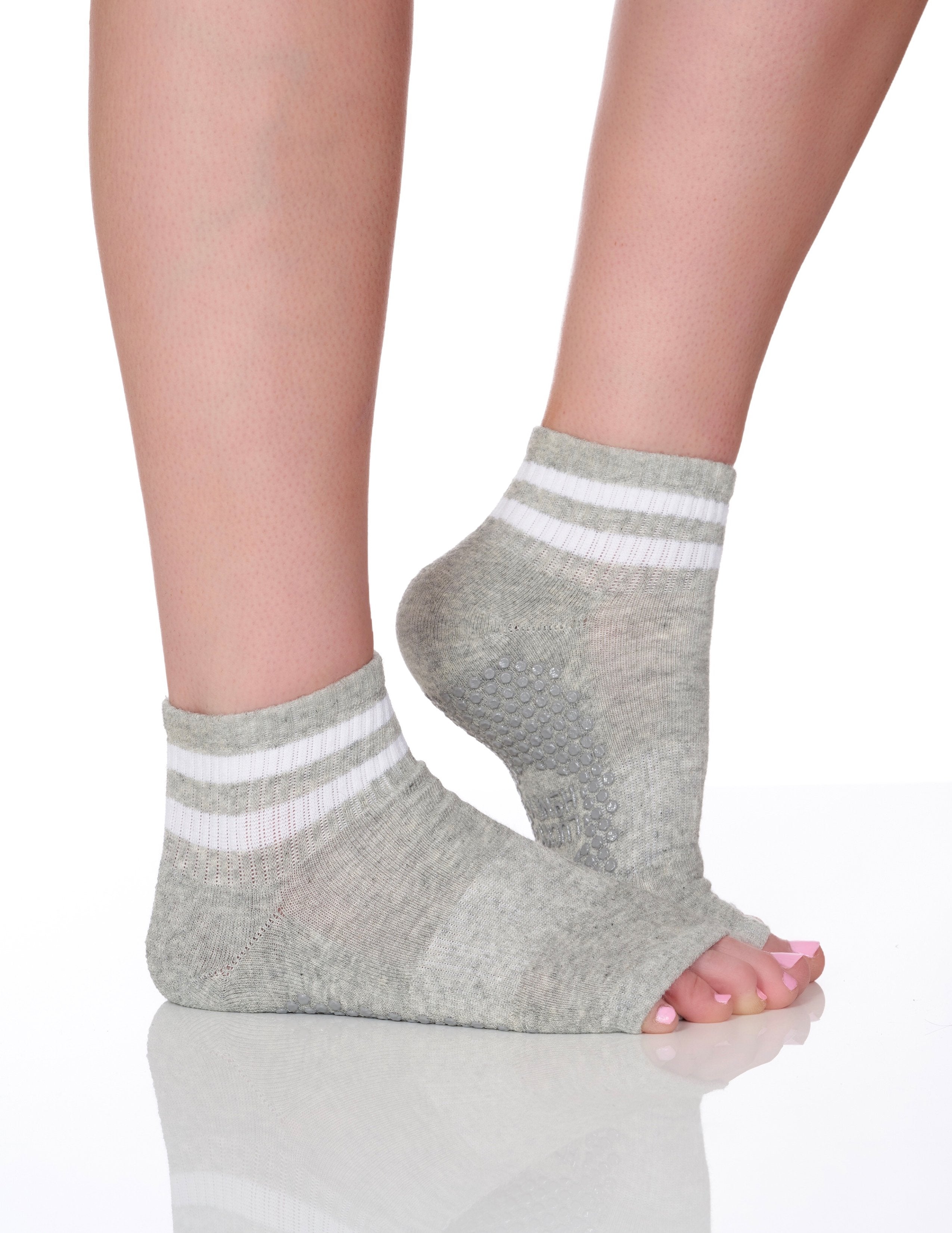 The Thompson Sock Grey, Grip Socks Lucky Honey Grip Socks