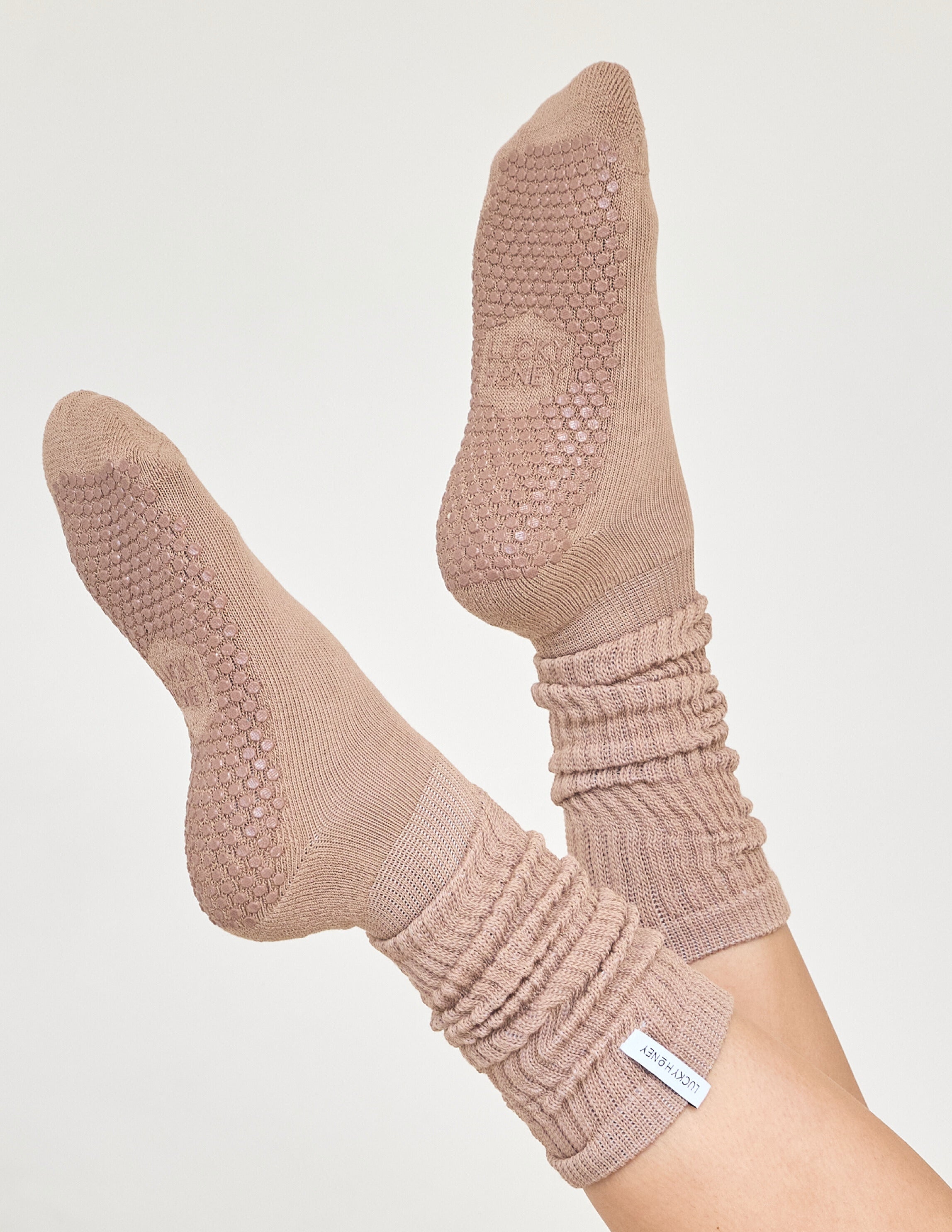 The Scrunchie Grip Sock Cocoa