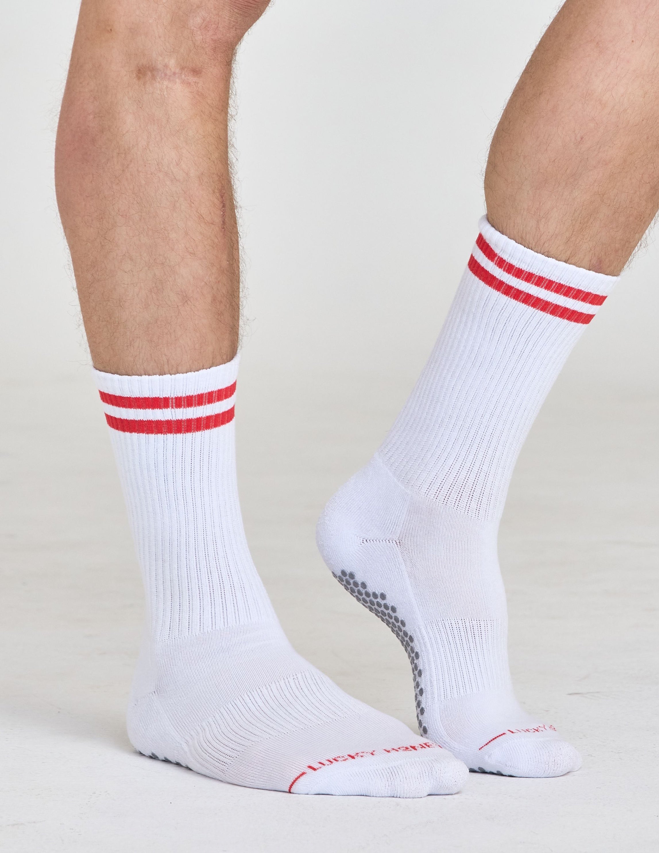 The Men's Dad Sock Red Stripes