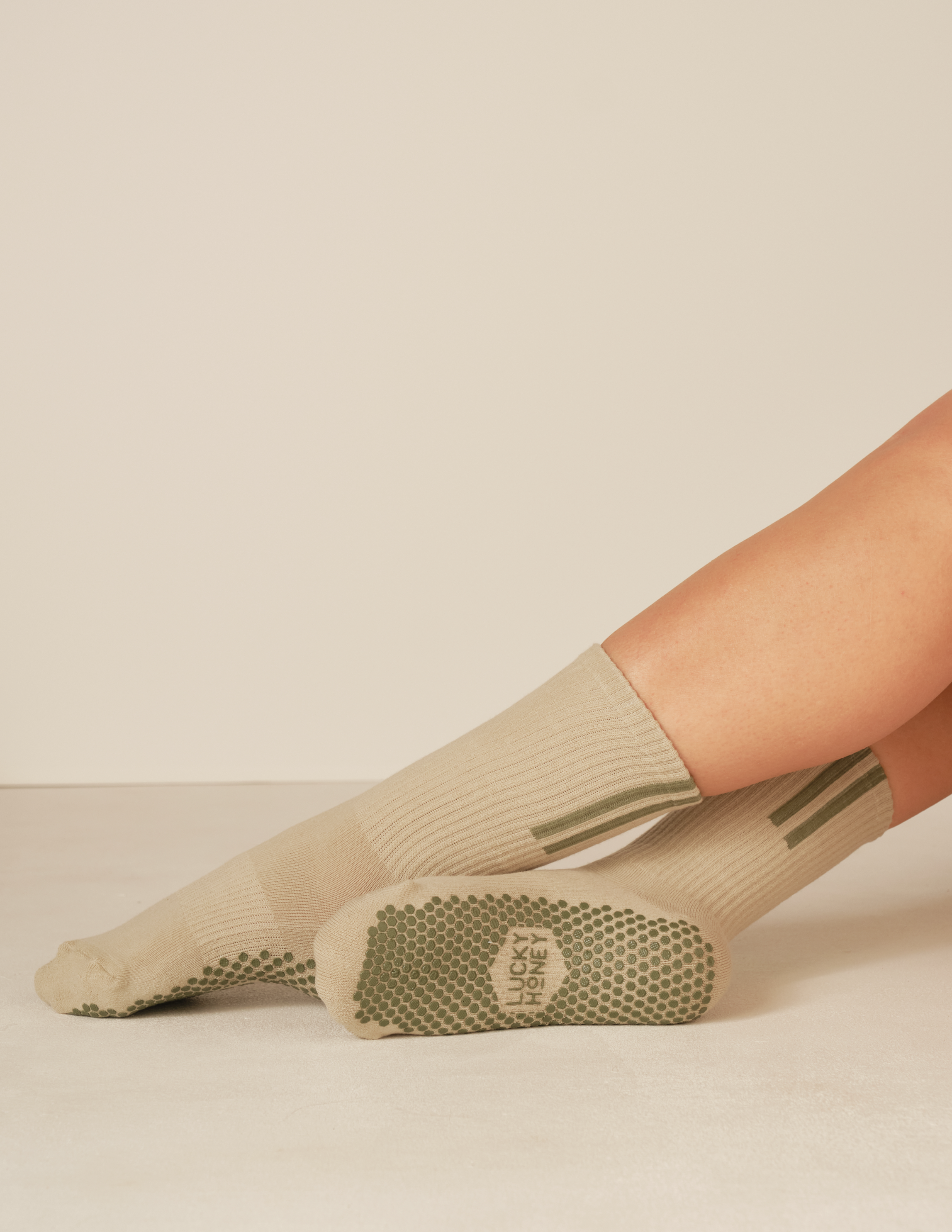The Lucky Stripe Grip Sock The Lucky Stripe Grip Sock