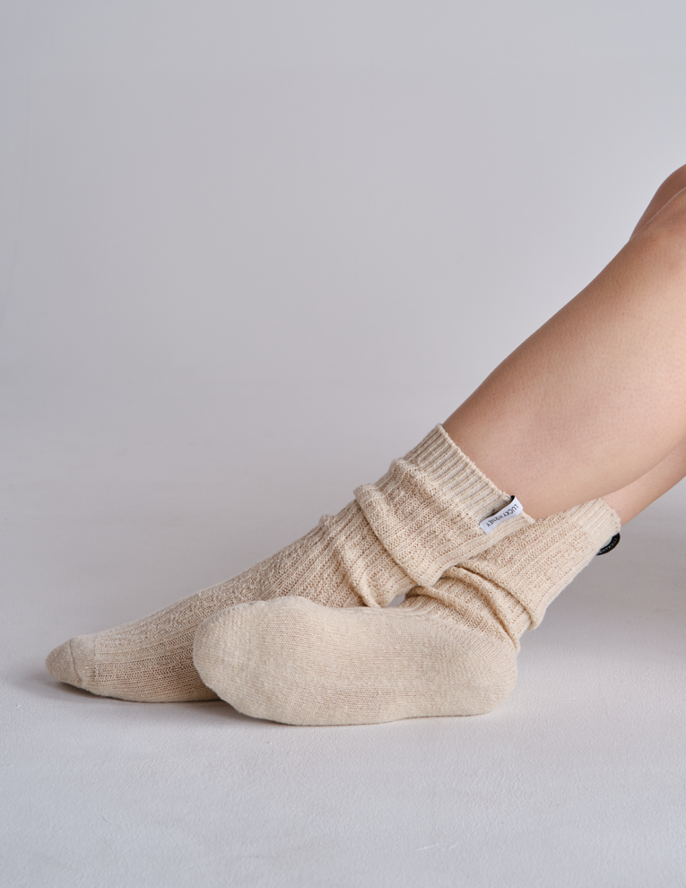 Everyday Cable Knit Scrunchie Sock