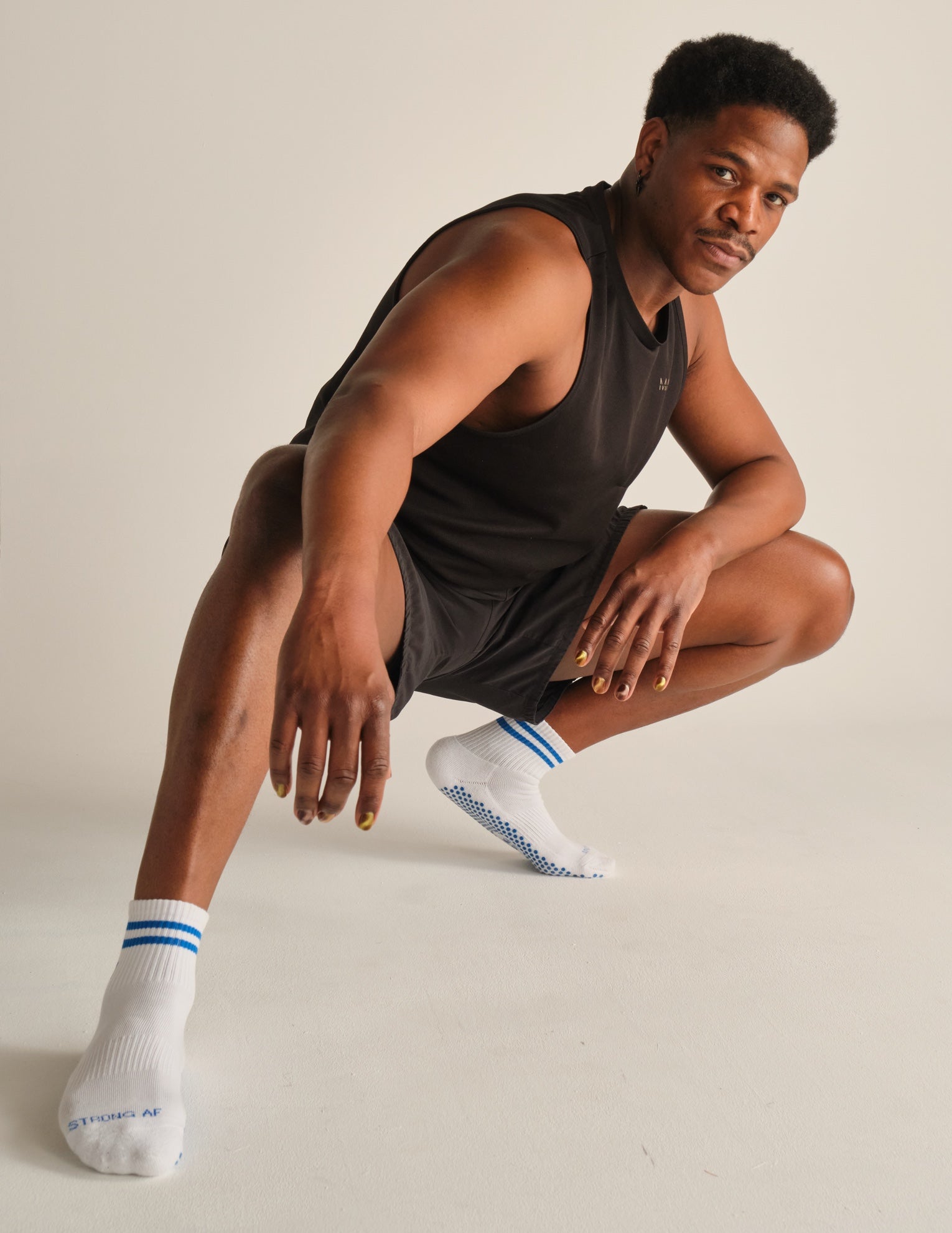 Cropped Crew Strong AF Grip Sock