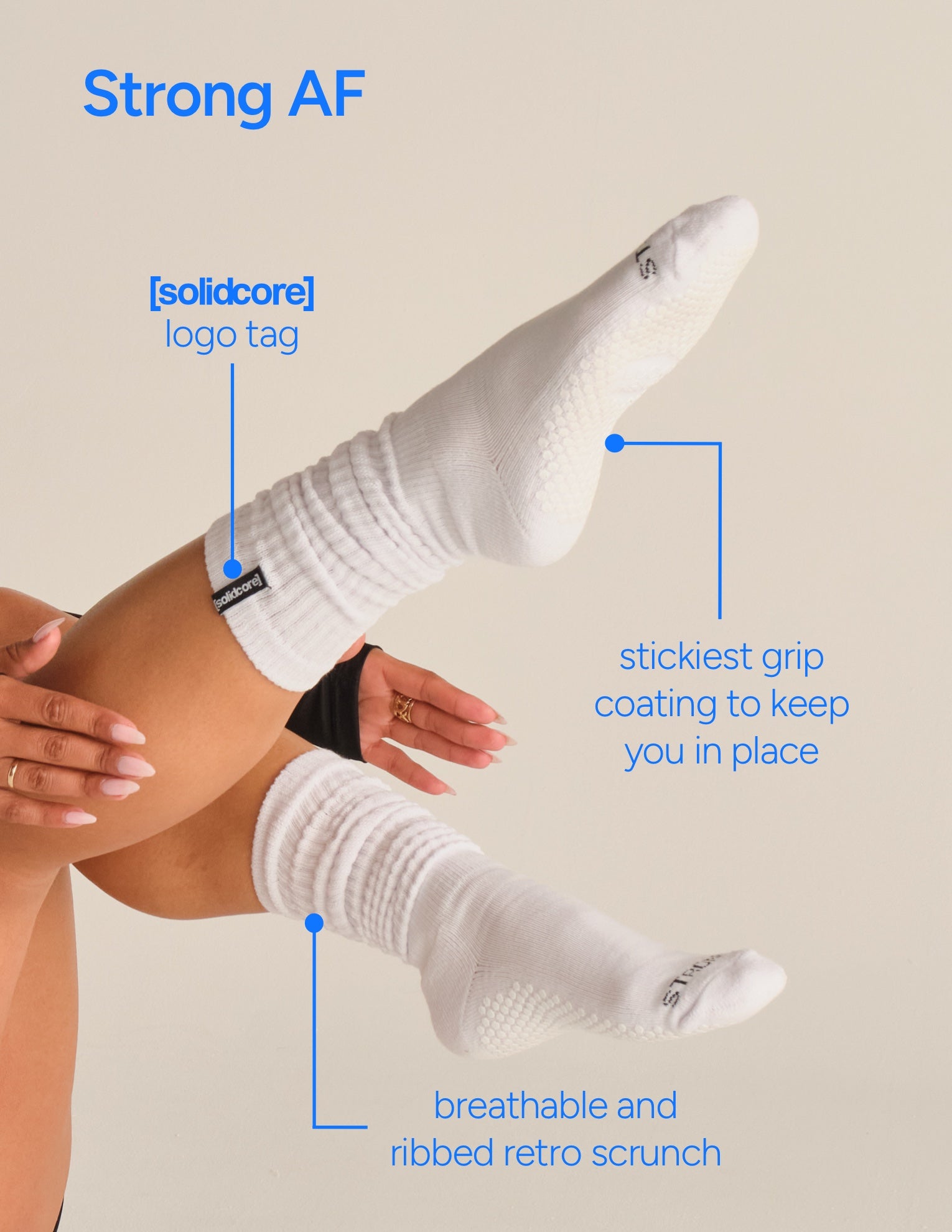 Scrunch Strong AF Grip Sock