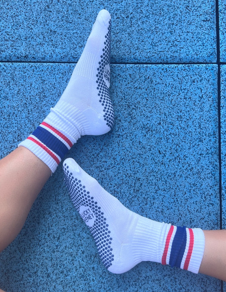 Let's Go USA Grip Socks