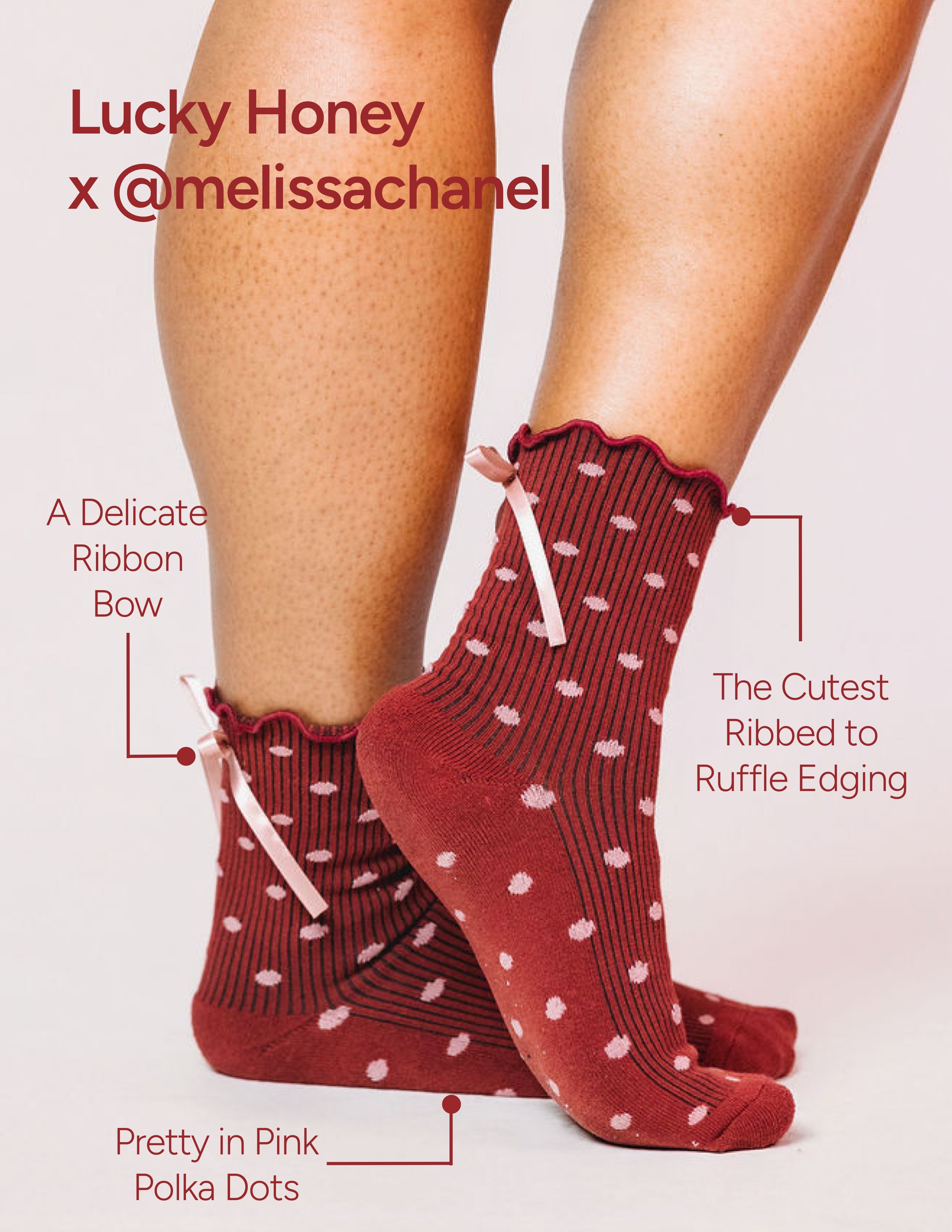 Everyday Melissa Polka Dot Sock