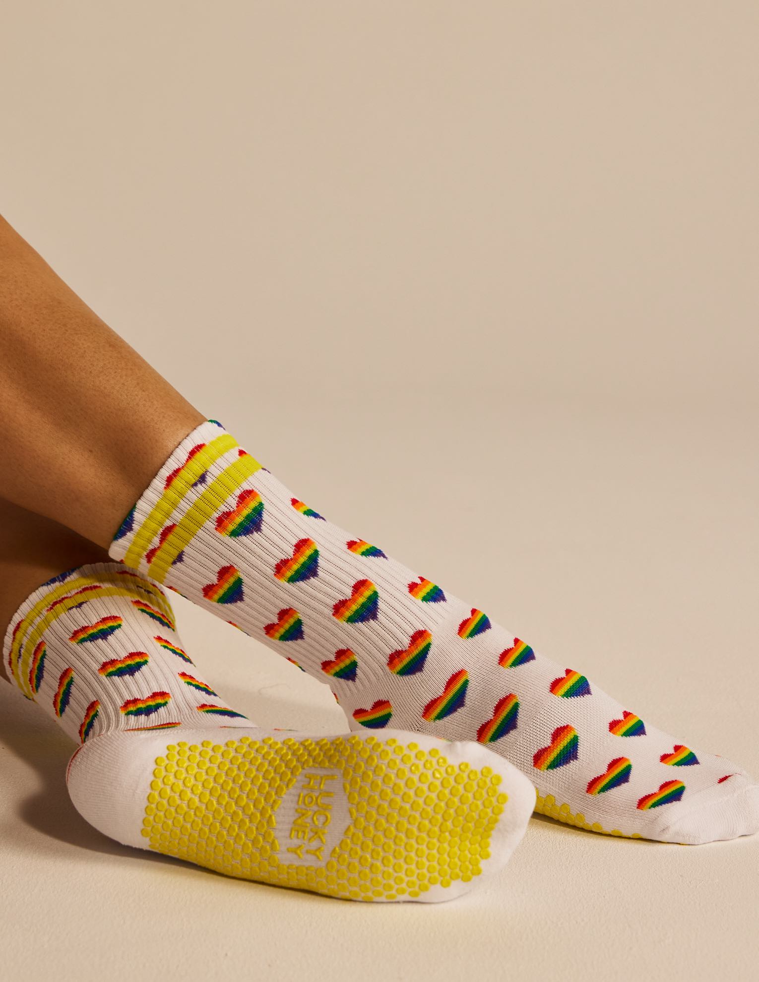 The Pride Heart Grip Sock