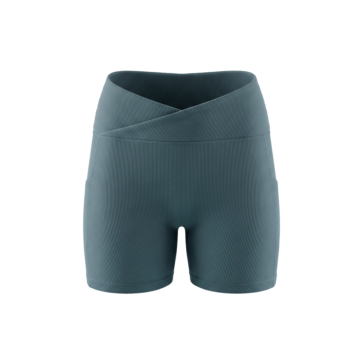 Ribbed Sculpt V Short - Jade
